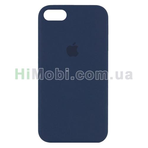 Накладка Silicone Case Full iPhone 7/ iPhone 8/ SE 2020 (08) Dark blue