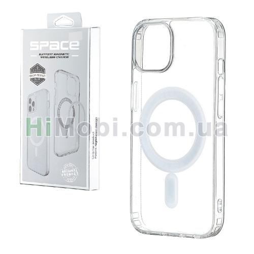 Накладка Space MagSafe HQ iPhone 16 Transparent