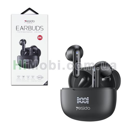 Навушники бездротові Yesido TWS19 Earbuds чорний