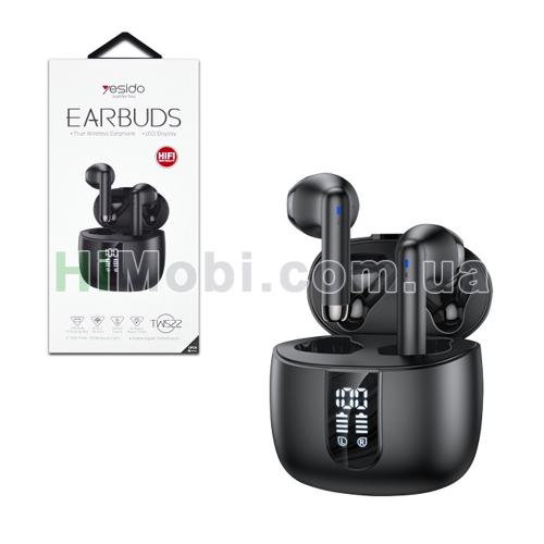 Навушники бездротові Yesido TWS22 Earbuds чорний