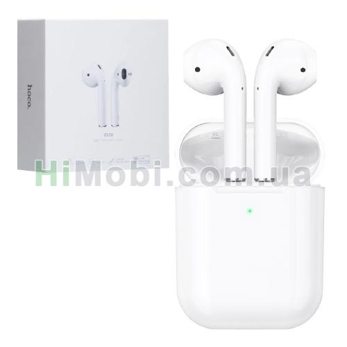 Навушники бездротові Hoco ES39 вакуумні TWS з бездротовою зарядкою White