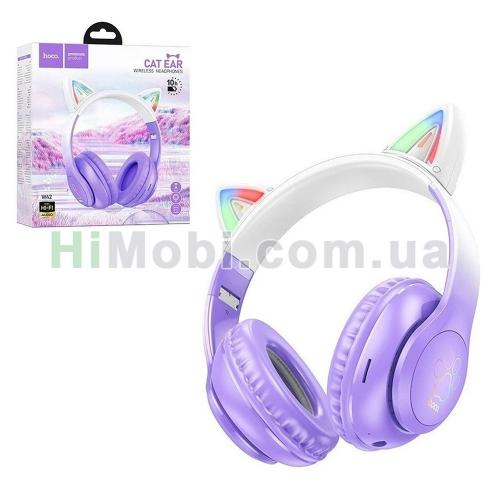 Навушники бездротові Hoco W42 Cat ears Purple grape