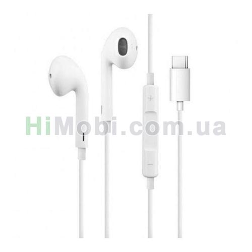 Навушники з мікрофоном Apple JH-4A Type-C білий