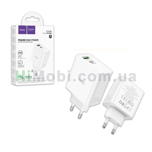 МЗП Hoco C113A PD65W+QC3.0 білий