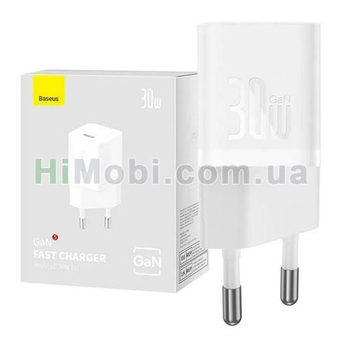 МЗП Baseus GaN5 mini Fast Charger C PD30W білий