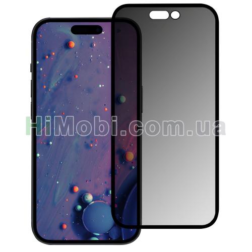 Захисне скло Apple Privacy 360 Антишпигун iPhone 17 Pro Max чорне (тех упаковка)