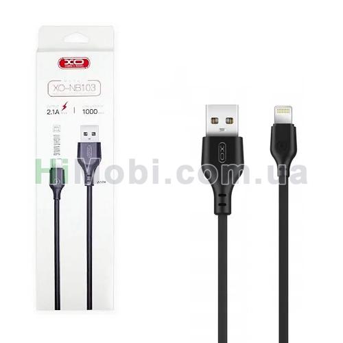 USB кабель XO NB103 Lightning чорний 1.0m