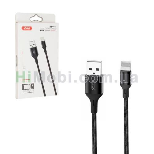 USB кабель XO NB143 Lightning чорний 1.0m