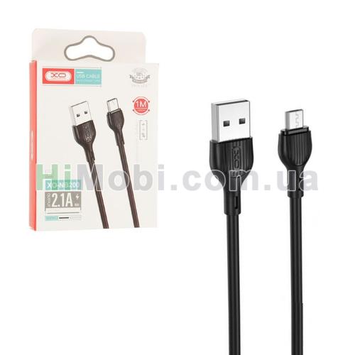 USB кабель XO NB200 Micro USB 2.1A 1.0m чорний