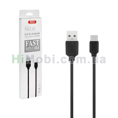 USB кабель XO NB36 Type-C чорний