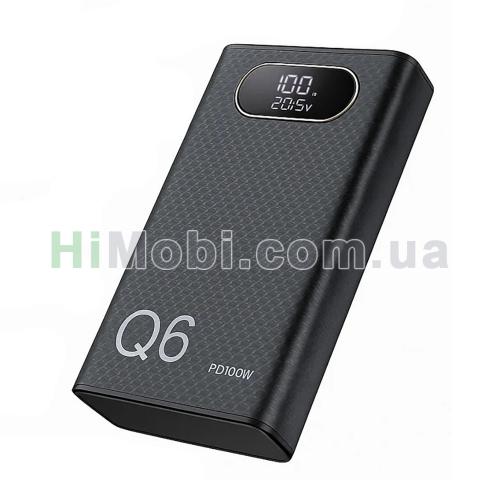 Корпус Multi-powerbank Q6 під акумулятори 21700 до 6шт 100W чорний