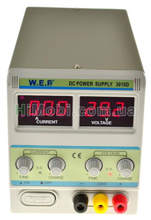 Лабораторний блок живлення WEP PS-3010D 30V, 10A, цифрова індикація (під замовлення)