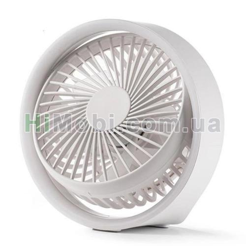 Вентилятор портативний бездротовий GXQC N601 з лампою White