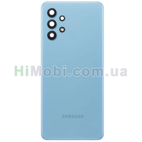Задня кришка Samsung A325 Galaxy A32 4G Awesome Blue + скло камери
