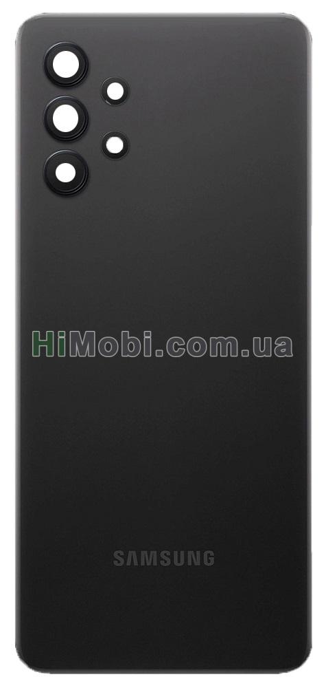 Задня кришка Samsung A325 Galaxy A32 4G Awesome Black + скло камери оригінал PRC