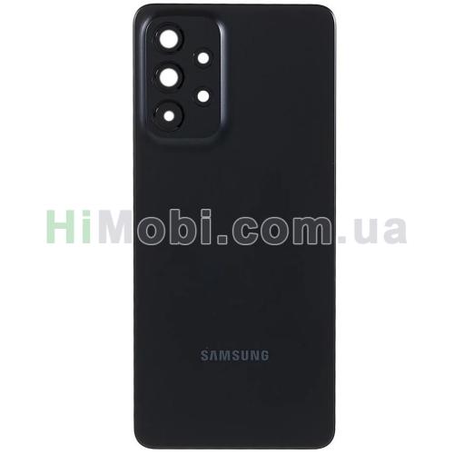Задня кришка Samsung A336 Galaxy A33 5G чорний + скло камери оригінал
