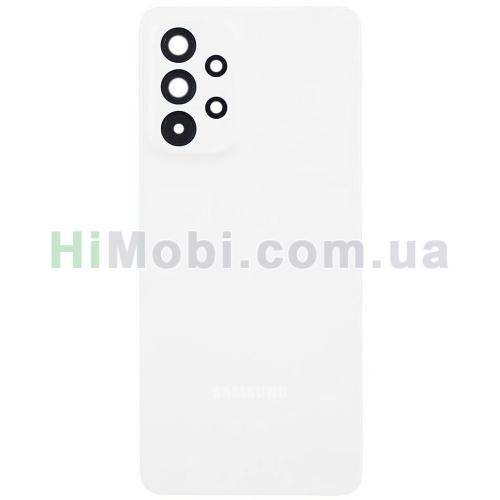 Задня кришка Samsung A336 Galaxy A33 5G бiлий + скло камери оригінал