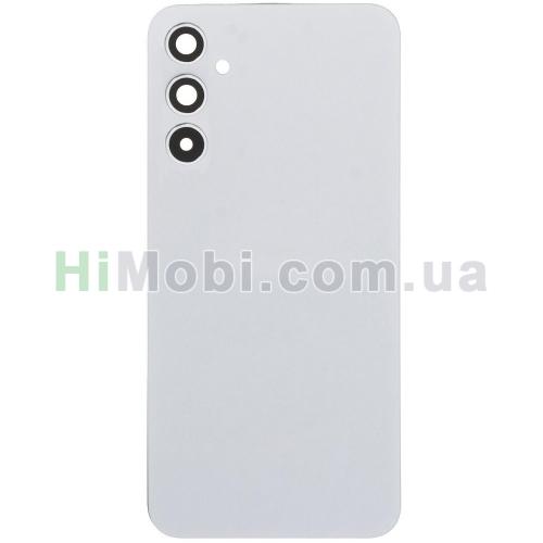 Задня кришка Samsung A346 Galaxy A34 5G Silver + скло камери оригінал
