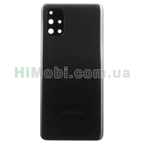 Задня кришка Samsung M317 Galaxy M31s Mirage Black + скло камери оригiнал