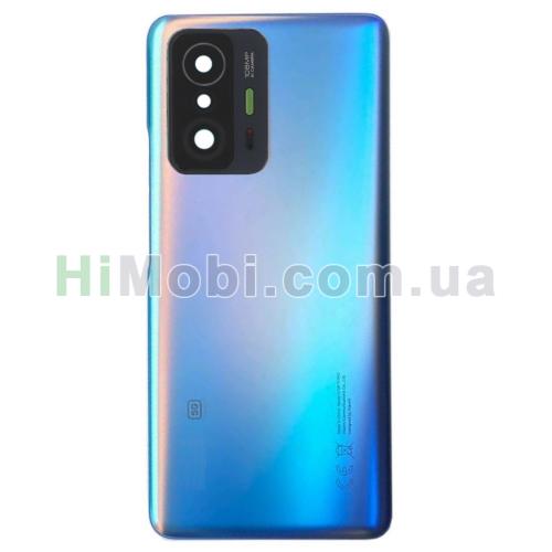 Задня кришка Xiaomi 11T/ 11T Pro Celestial Blue + скло камери