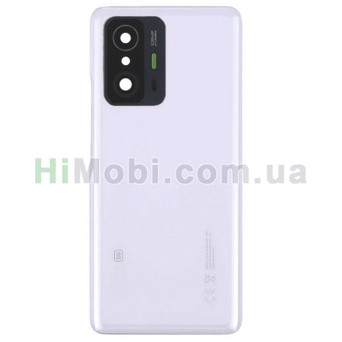Задня кришка Xiaomi 11T/ 11T Pro Moonlight White + скло камери