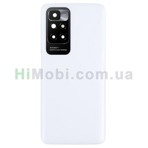 Задня кришка Xiaomi Redmi 10 Pebble White + скло камери оригiнал