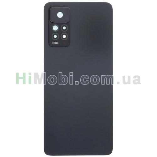 Задня кришка Xiaomi Redmi Note 11 Pro 4G Black + cкло камери оригiнал