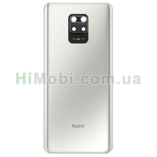 Задня кришка Xiaomi Redmi Note 9 Pro/ 9 Pro Max/ 9S Glacier White + скло камери