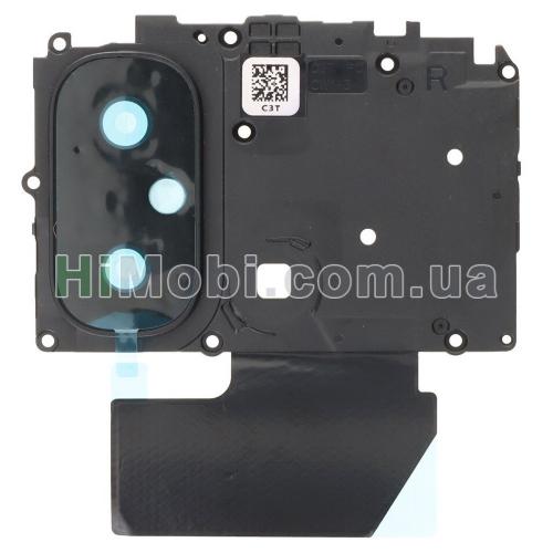 Скло камери Xiaomi Redmi 12C з рамкою чорне