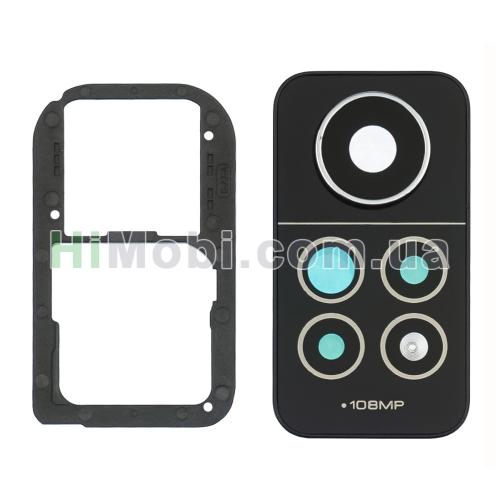 Скло камери Xiaomi Redmi Note 12 Pro 4G з рамкою чорне