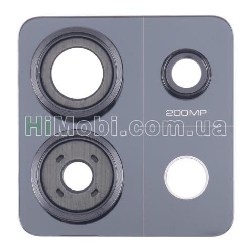 Скло камери Xiaomi Redmi Note 13 Pro 5G з рамкою чорне