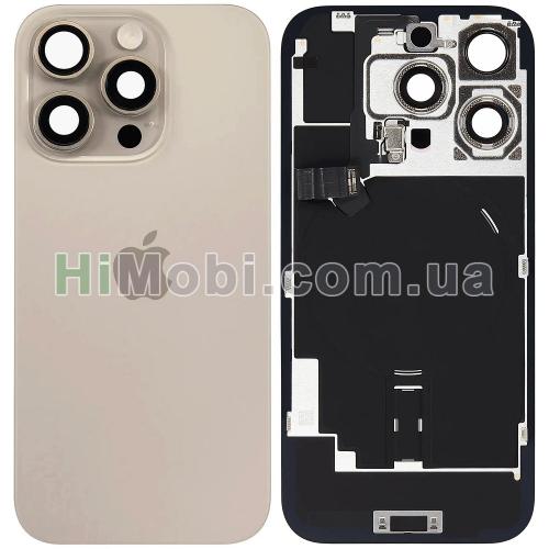 Задня кришка iPhone 16 Pro Desert Titanium оригінал знятий з телефона