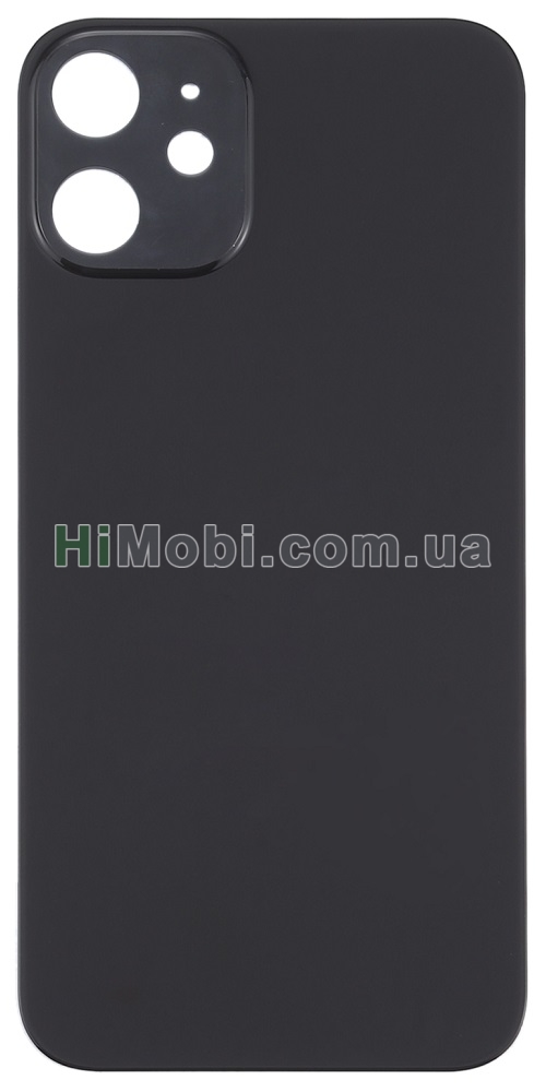 Задня кришка iPhone 12 Black з великим отвором під камеру оригінал