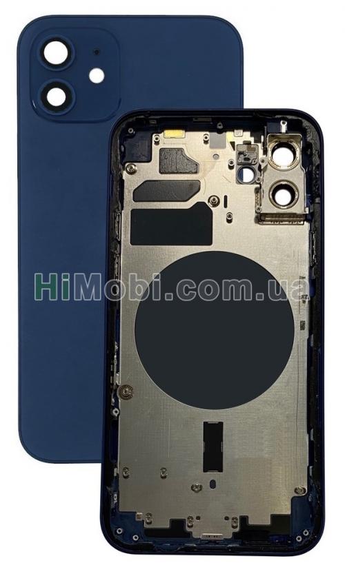 Корпус iPhone 12 Blue (металева рамка/ корпус)