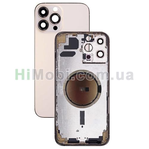 Корпус iPhone 13 Pro Max Gold (металева рамка/ корпус) оригінал знятий з телефона