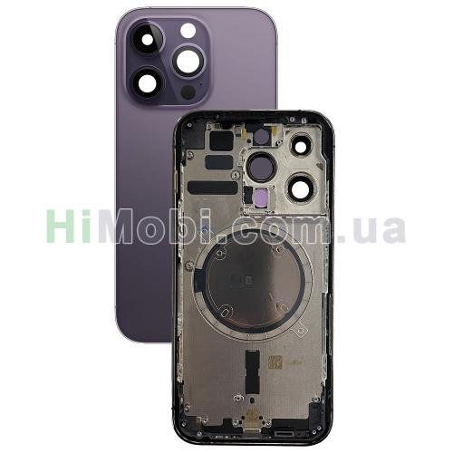 Корпус iPhone 14 Pro Deep Purple (металева рамка/ корпус) оригінал знятий з телефона