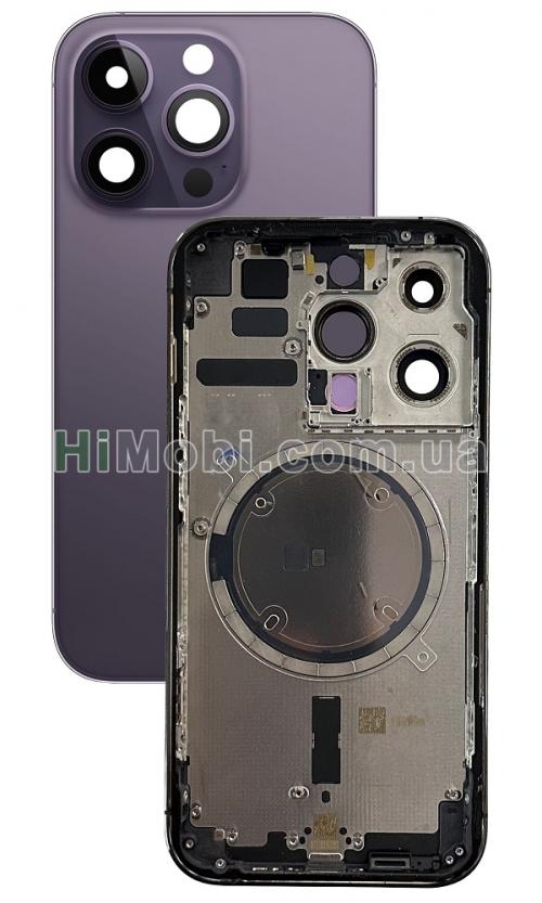 Корпус iPhone 14 Pro Deep Purple (металева рамка/ корпус) оригінал знятий з телефона