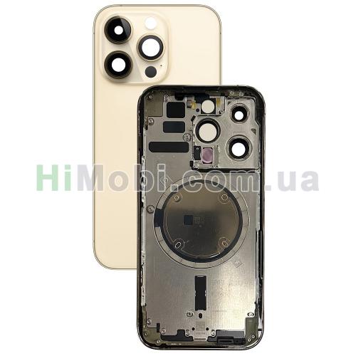 Корпус iPhone 14 Pro Gold (металева рамка/ корпус) оригінал
