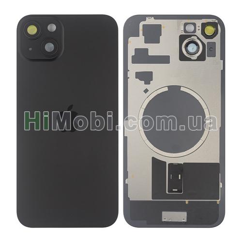 Задня кришка iPhone 15 Plus Black Titanium + скло камери + MagSafe оригiнал PRC