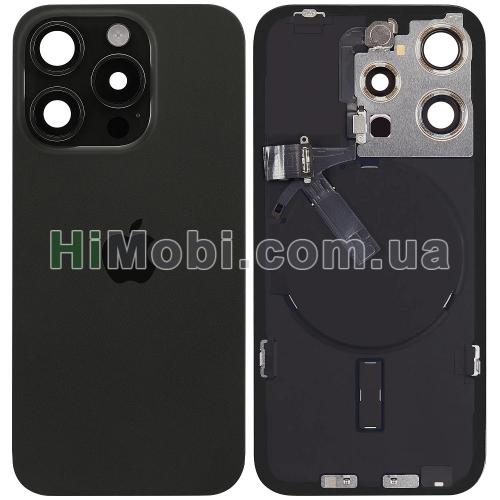 Задня кришка iPhone 15 Pro Black Titanium оригінал знятий з телефона