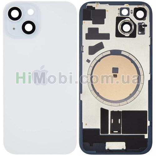 Задня кришка iPhone 15 Blue + скло камери + MagSafe оригiнал