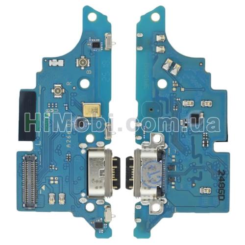 Шлейф Samsung A266 Galaxy A26 плата з роз'ємом зарядки та навушників і мікрофоном