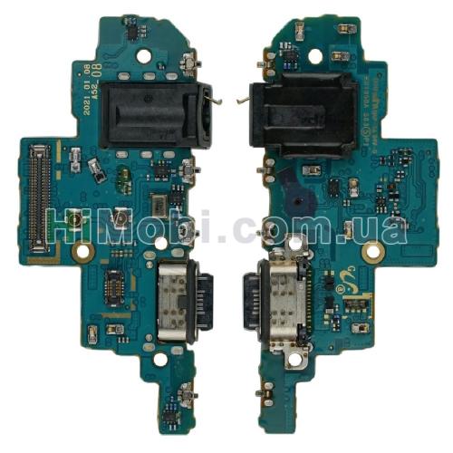 Шлейф Samsung A525 Galaxy A52 2019 плата з роз'ємом зарядки та навушників і мікрофоном оригiнал