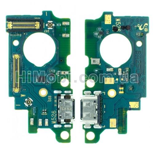 Шлейф Samsung M526 Galaxy M52 5G плата з роз'ємом зарядки та мікрофоном оригiнал