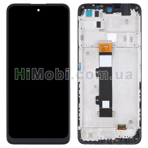 Дисплей Motorola XT2231-2 Moto G22 чорний + рамка