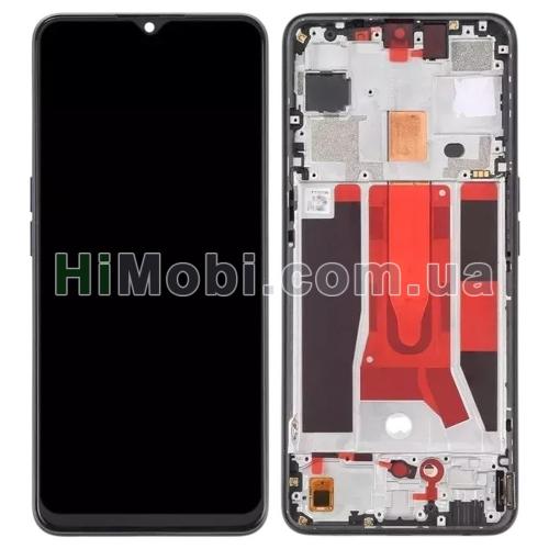 Дисплей Oppo Reno 3 5G чорний OLED + рамка