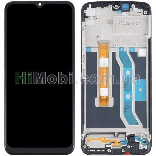 Дисплей Realme C25Y чорний + рамка