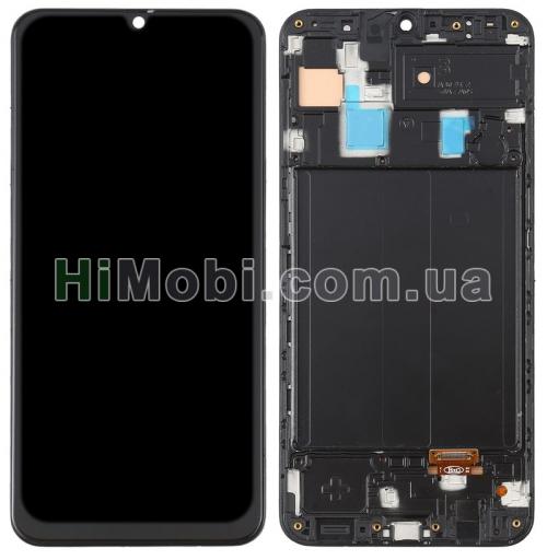 Дисплей Samsung A305/ A505 Galaxy A30 2019/ A50 чорний INCELL + рамка