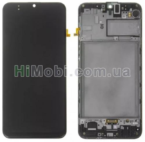 Дисплей Samsung M215/ M307 Galaxy M21/ M30s чорний OLED + рамка