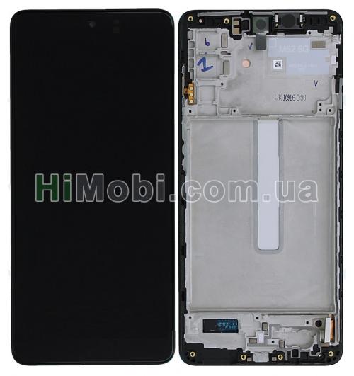 Дисплей Samsung M526 Galaxy M52 чорний OLED (Small LCD) + рамка
